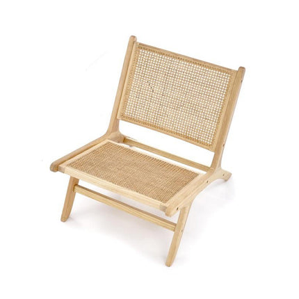 Scaun gradina FODEN 2, ratan natural/frasin, 65x82x74 cm
