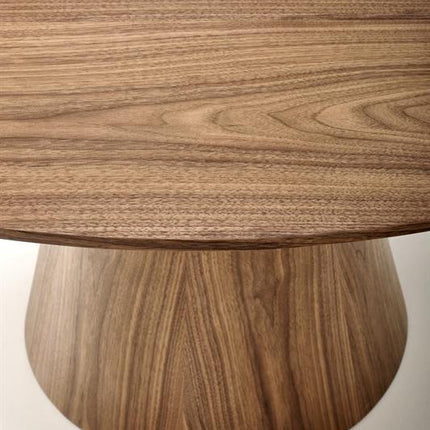 Masa rotunda HENDERSON, nuc,  furnir natural, 138x78 cm