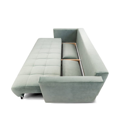 Canapea extensibila STOFA DE LUX Aldo 3L, personalizabil, lada depozitare, functie de dormit, 227x106x92 cm