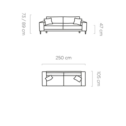 Canapea CAPITOL extensibila, personalizabil, cu lada depozitare, functie de dormit, 250x105x89 cm