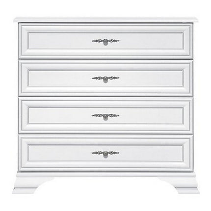 Comoda Idento cu 4 sertare, alba, PAL, 94.5x44.5x90 cm