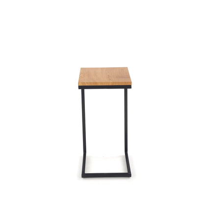 Masuta de cafea NISA negru/stejar auriu, 40x30x60 cm