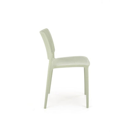 Scaun K514, verde menta, polipropilena, 42x55x79 cm