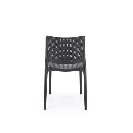 Scaun K514, negru, polipropilena, 42x55x79 cm
