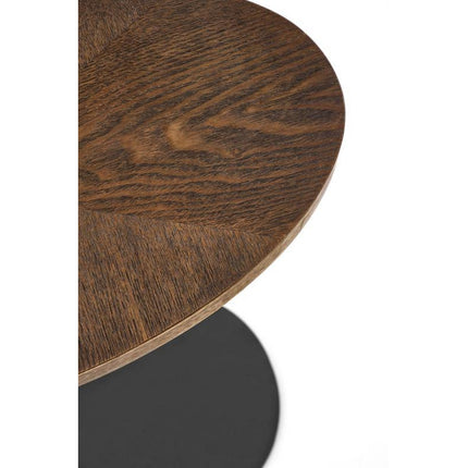 Masuta cafea DELPHI, nuc/negru, 48x26x58 cm