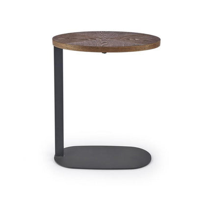 Masuta cafea DELPHI, nuc/negru, 48x26x58 cm