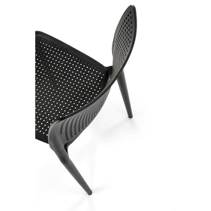 Scaun K514, negru, polipropilena, 42x55x79 cm