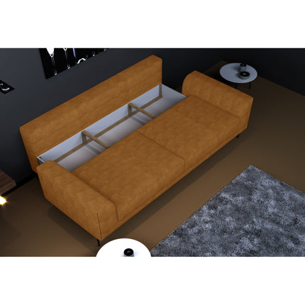 Canapea CAPITOL extensibila, personalizabil, cu lada depozitare, functie de dormit, 250x105x89 cm