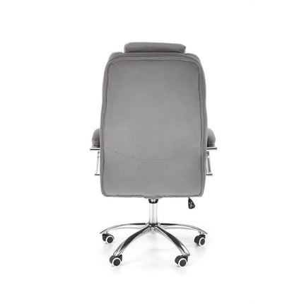 Scaun de birou KING 2, gri, stofa catifelata, mecanism TILT, 67x76x116/124 cm