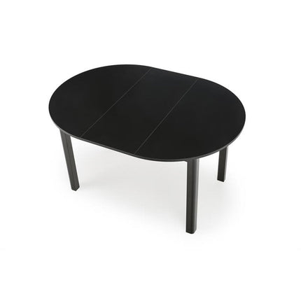 Masa extensibila RINGO, negru, PAL furniruit, 102/142x102x76 cm