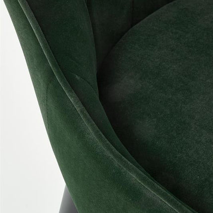 Scaun tapitat K366, verde, 52x58x92 cm