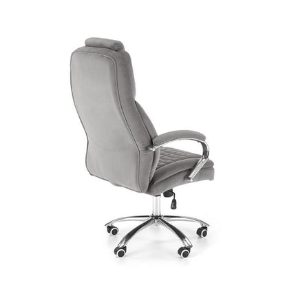 Scaun de birou KING 2, gri, stofa catifelata, mecanism TILT, 67x76x116/124 cm