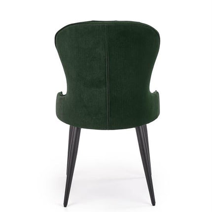 Scaun tapitat K366, verde, 52x58x92 cm