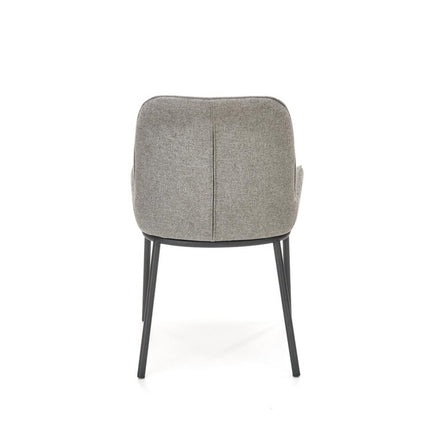 Scaun K481, gri/negru, stofa clasica/metal, 54x60x83 cm