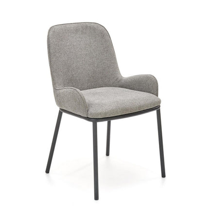 Scaun K481, gri/negru, stofa clasica/metal, 54x60x83 cm