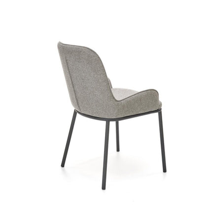 Scaun K481, gri/negru, stofa clasica/metal, 54x60x83 cm