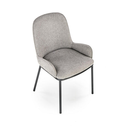 Scaun K481, gri/negru, stofa clasica/metal, 54x60x83 cm
