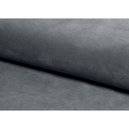 Scaun JILL, stofa catifelata gri/negru, argintiu, 48x44x85 cm