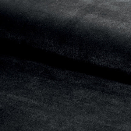 Scaun RIP, stofa catifelata neagra/negru, 44x38x92 cm