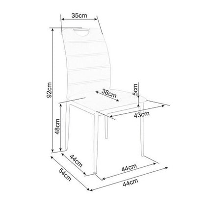 Scaun RIP, stofa catifelata gri/negru, 44x38x92 cm