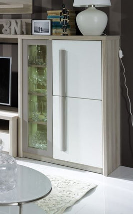 Comoda cu vitrina ROMA 2A, 90X43X130 CM