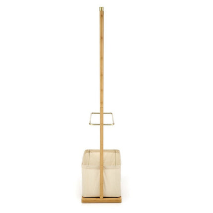Suport umerase WU-31, stejar, metal/lemn masiv de bambus, 60x35x166 cm